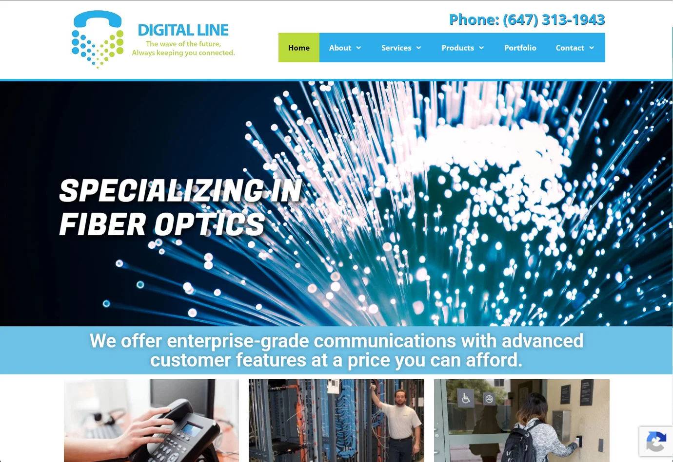 Digital Line website