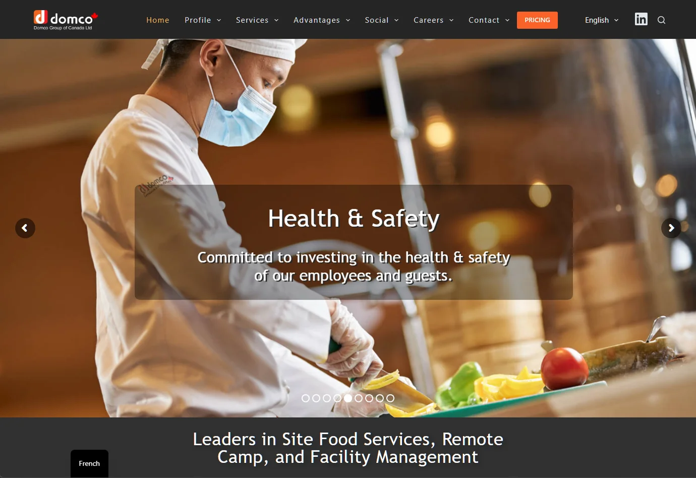 Domco Food Services website