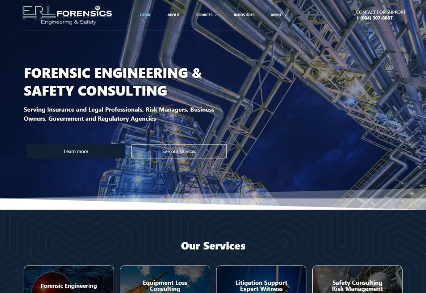 ERL Forensics website