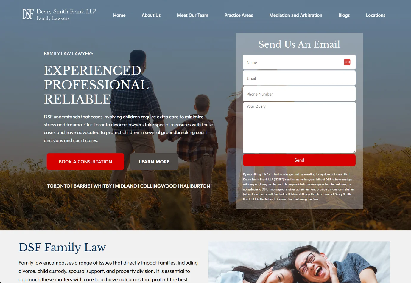 Ontario Family Lawyer website